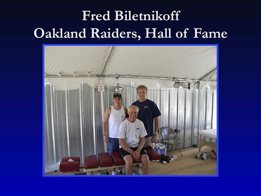 Chiropractor Englewood CO Dennis Nikitow Fred Biletnikoff